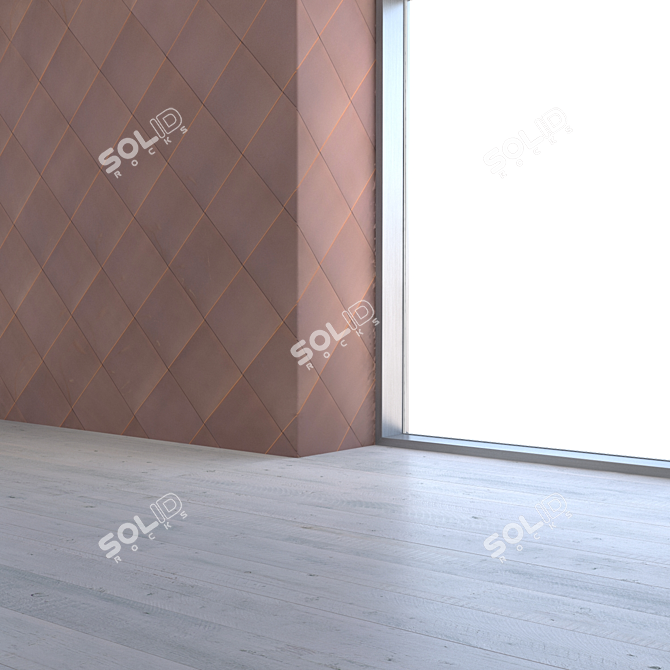 Seamless Copper Texture 3D model image 1