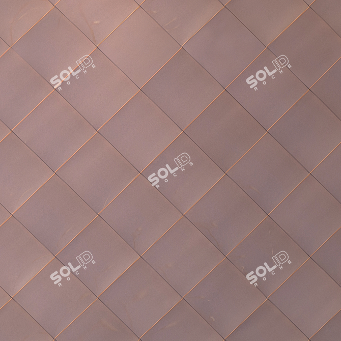 Seamless Copper Texture 3D model image 2