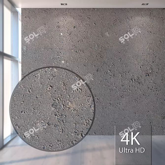 Seamless Concrete Texture Bundle 3D model image 1