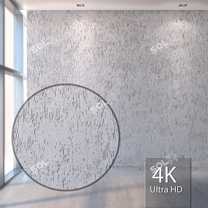 Seamless Stucco Texture Pack 3D model image 1