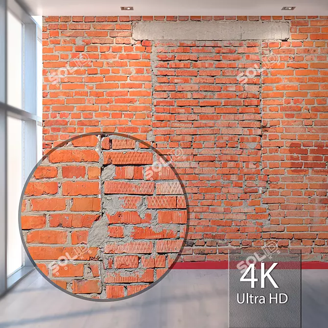 Title: Seamless Blocked Wall Texture 3D model image 1