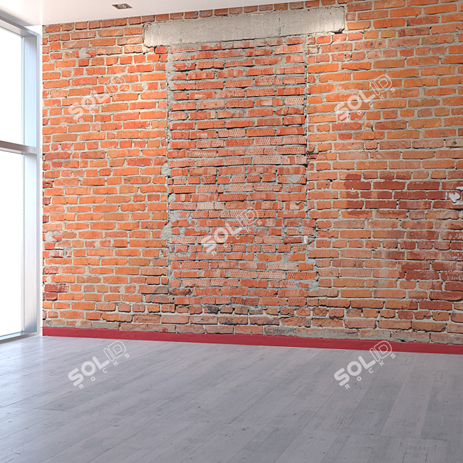 Title: Seamless Blocked Wall Texture 3D model image 5