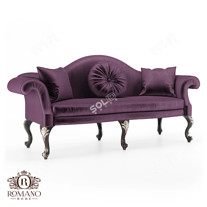 Handcrafted Sofa Josephine 3D model image 1