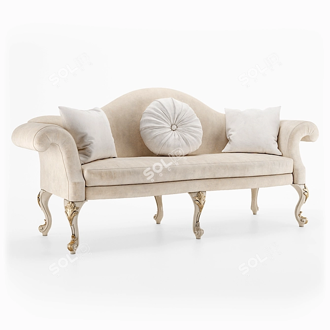 Handcrafted Sofa Josephine 3D model image 3