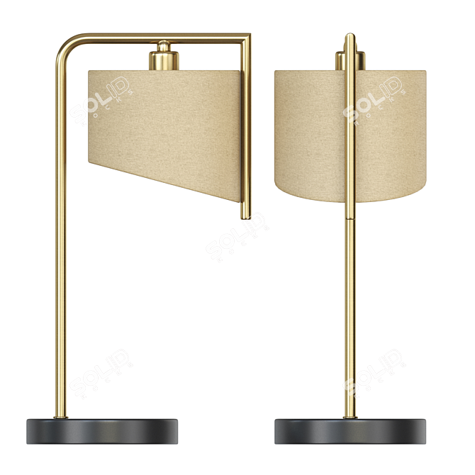 Elegant GANS TAB Table Lamp 3D model image 1