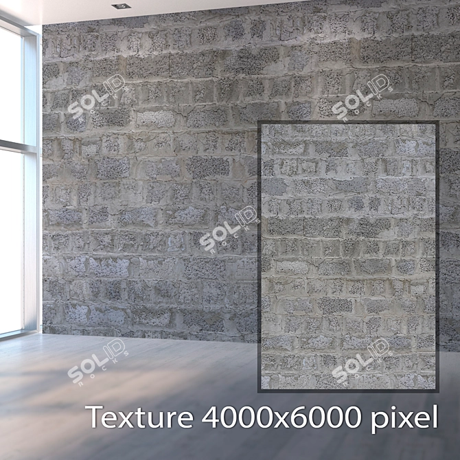 Seamless Textured Blocks 3D model image 2