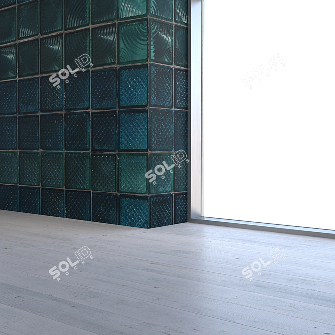 Seamless Glass Block Texture 3D model image 3