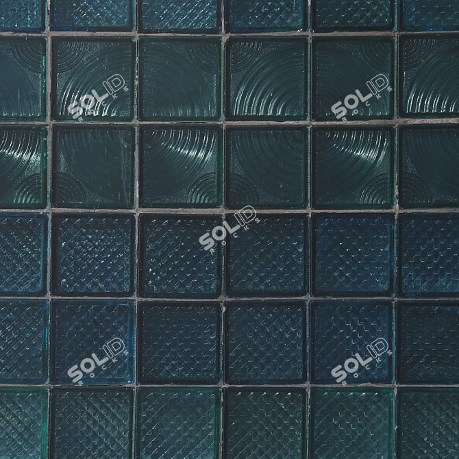 Seamless Glass Block Texture 3D model image 4