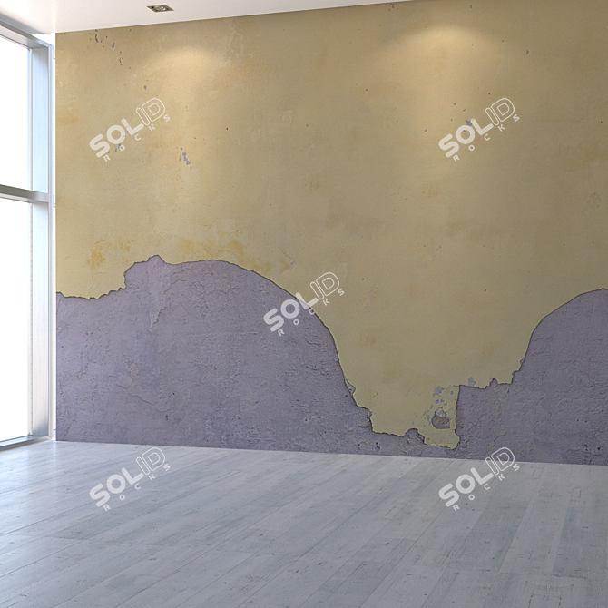 Seamless Stucco Texture Kit 3D model image 5