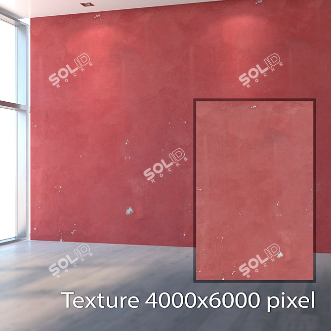 Seamless Old Plaster Texture 3D model image 2