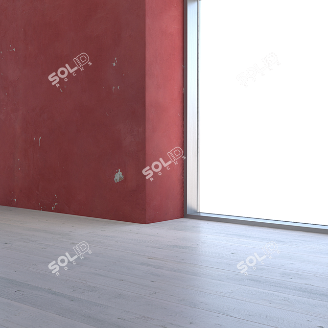 Seamless Old Plaster Texture 3D model image 3
