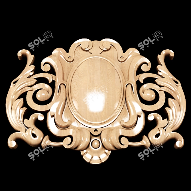 Classic Carved Cartridge Overlay | High-Quality 3D Model 3D model image 7