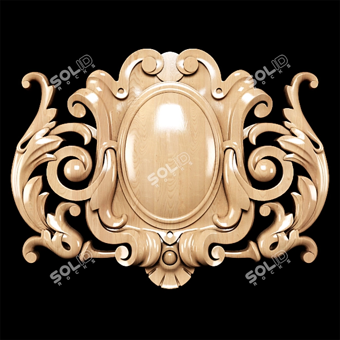 Classic Carved Cartridge Overlay | High-Quality 3D Model 3D model image 10