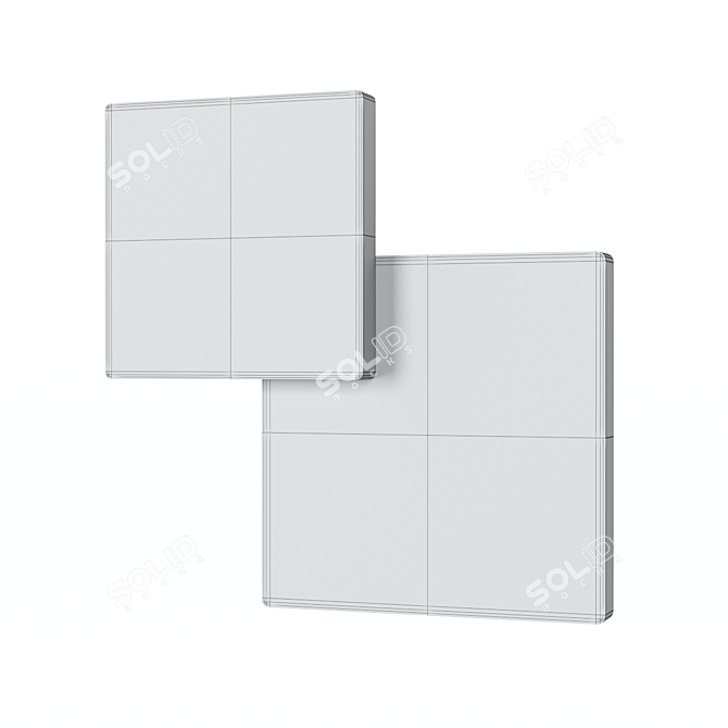 TAHITI Wall Light: Stylish Aluminum LED Fixture 3D model image 2