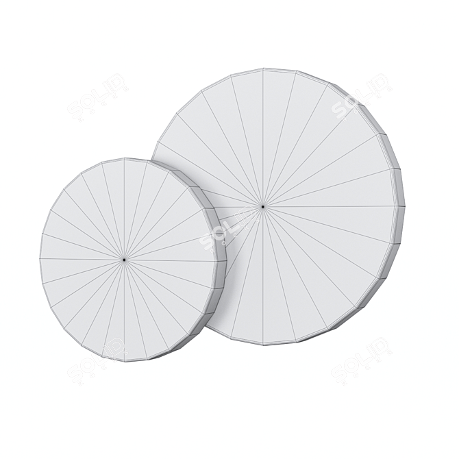 Mantra TAHITI Wall Light: Stylish Aluminum LED Fixture 3D model image 2