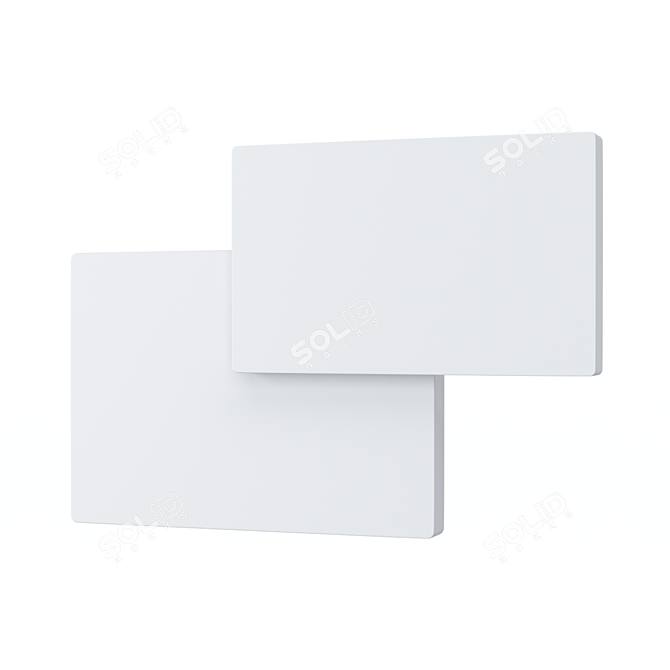 TAHITI Wall Light: Stylish Aluminum LED Fixture 3D model image 1