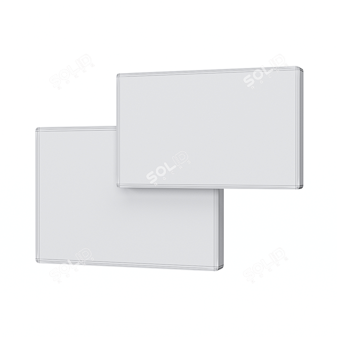 TAHITI Wall Light: Stylish Aluminum LED Fixture 3D model image 2