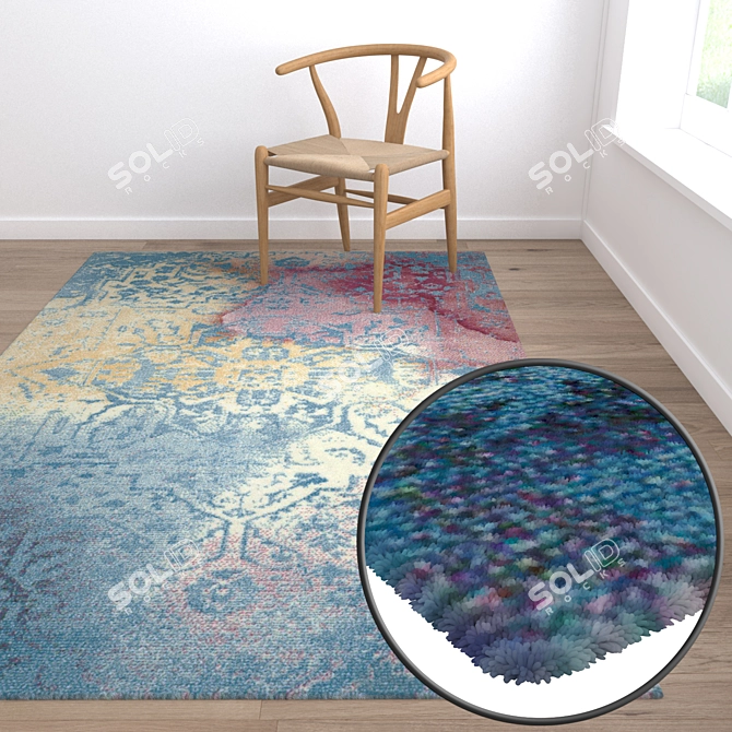 Luxury Carpets Set for High-Quality Renders 3D model image 5