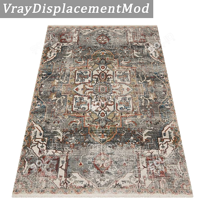 Versatile 3-Piece Carpet Set 3D model image 3