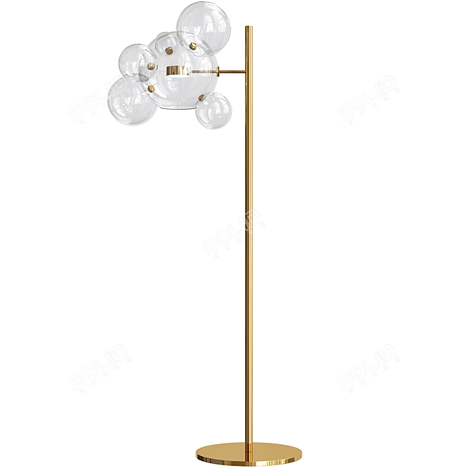Bolle Floor Bubble Lamp: Modern Elegance 3D model image 2