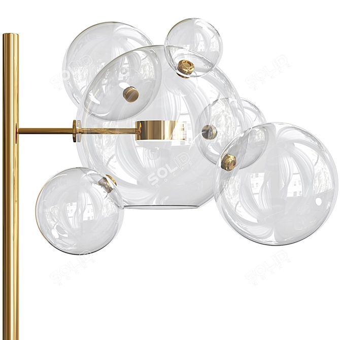 Bolle Floor Bubble Lamp: Modern Elegance 3D model image 3