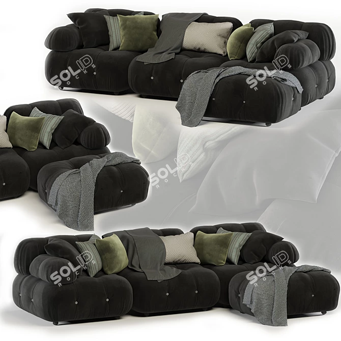 Iconic Mario Bellini Sofa 3D model image 1