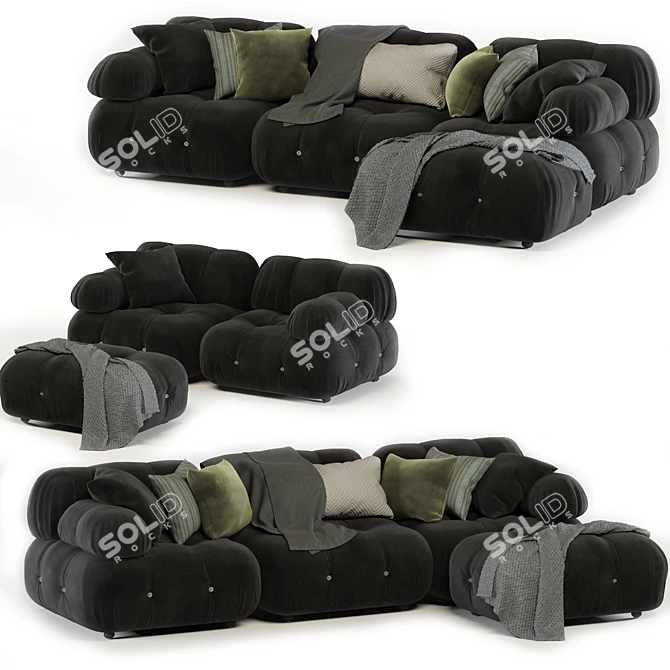 Iconic Mario Bellini Sofa 3D model image 4