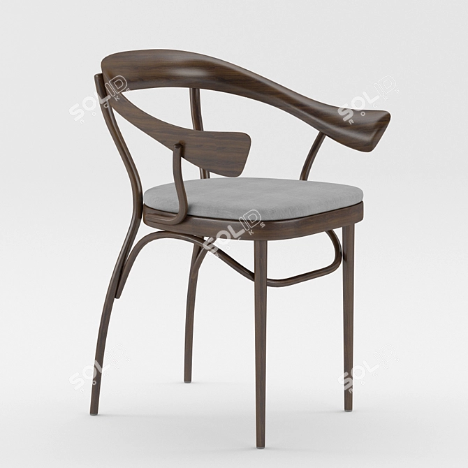 Ergonomic Bistrot Chair by Nigel Coates 3D model image 1