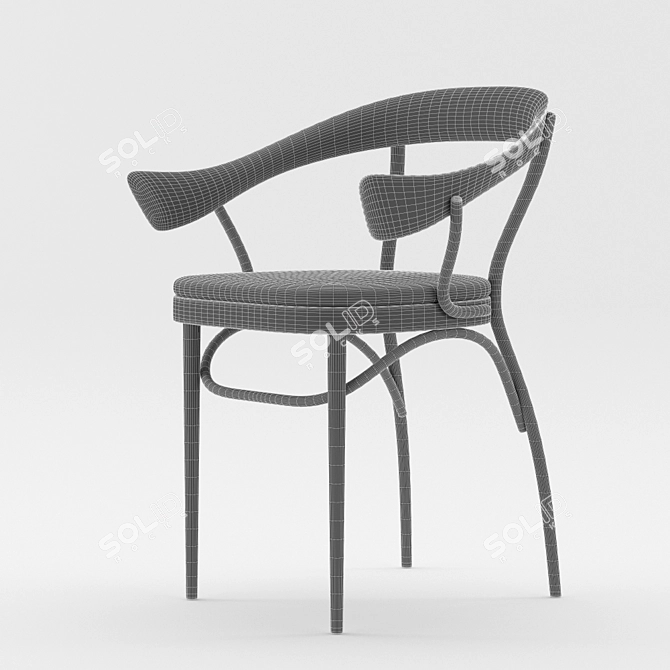Ergonomic Bistrot Chair by Nigel Coates 3D model image 4