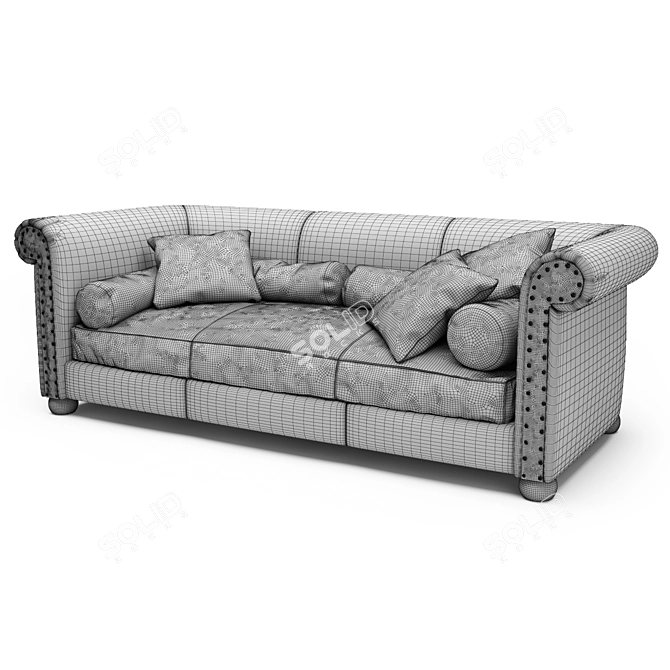 Luxury Designer Baxter Alfred Sofa 3D model image 4