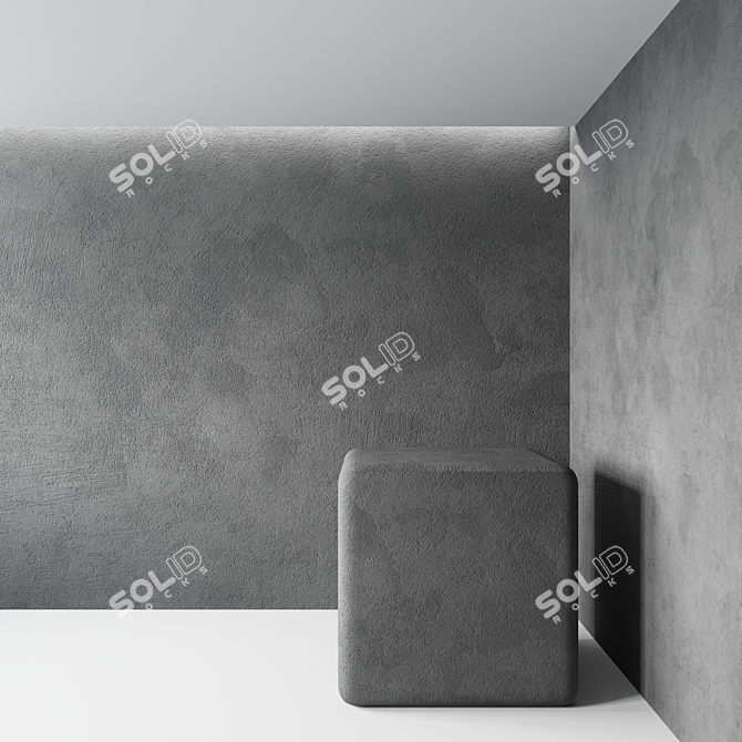 Seamless Concrete Plaster - High Resolution Texture 3D model image 1