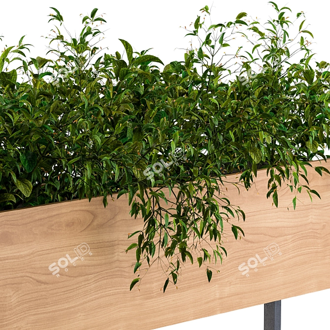 Metal Stand for Outdoor Plant Box 3D model image 3