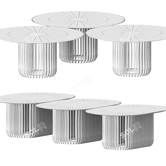 Meditative Balance: Miniforms Juice Table 3D model image 3