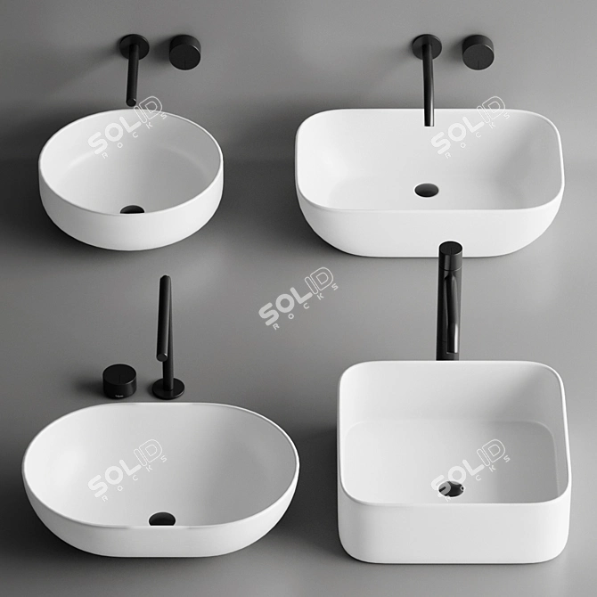 Mira Collection: Stylish Faucets 3D model image 1