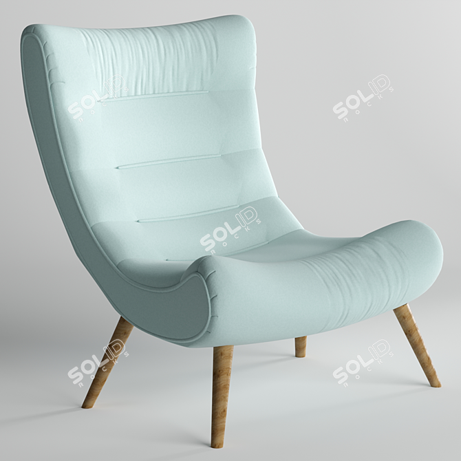 Ultimate Luxury Armchair 3D model image 2