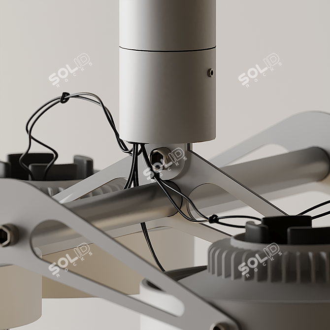 Nomad 4XLED GE Ceiling Spotlight 3D model image 5