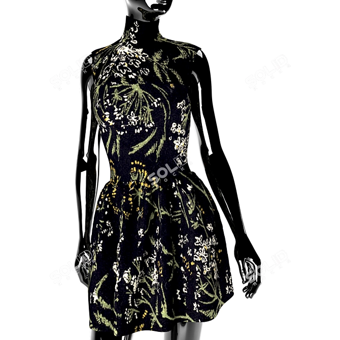 Showcase-ready 3D Dress Models 3D model image 4