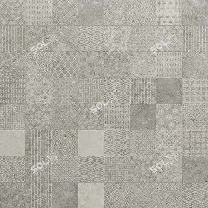 Porcelanosa Berna Collection: Deco, Mosaic, Stripe 3D model image 3