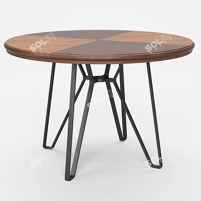 Modern Dining Table Set 3D model image 3