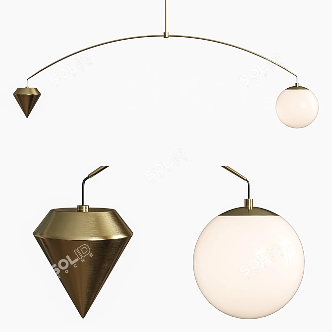  Anna Karlin Arc Light: Sleek Design Illumination 3D model image 1