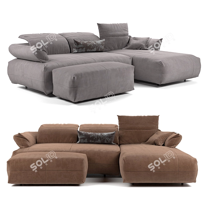 Luxury Comfort at its Best: Koinor Avivo Sofa 3D model image 1