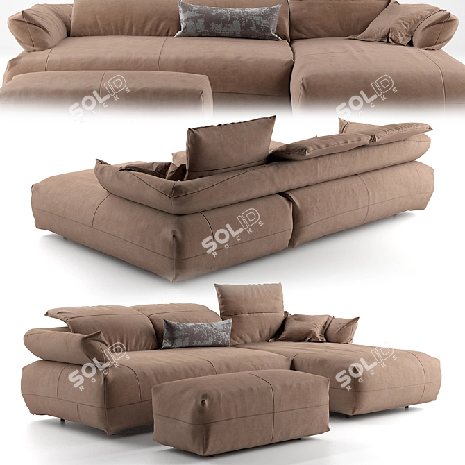 Luxury Comfort at its Best: Koinor Avivo Sofa 3D model image 2