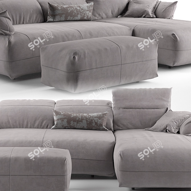 Luxury Comfort at its Best: Koinor Avivo Sofa 3D model image 3