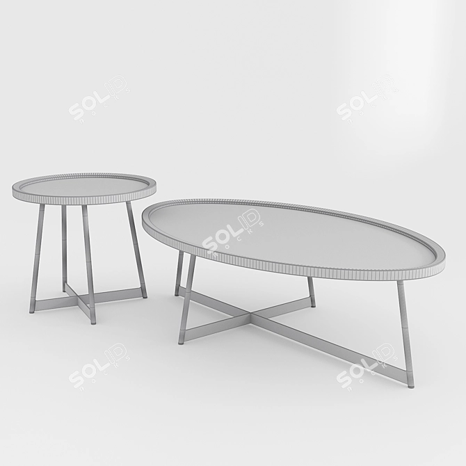 Betsy 50/120 Coffee Table: Compact & Stylish 3D model image 2