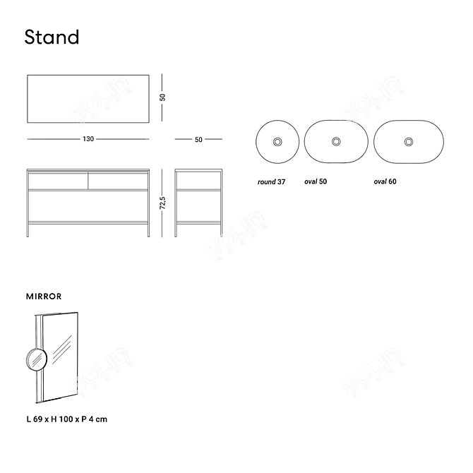 Elegant Stand and Stylish Faucet Set 3D model image 3