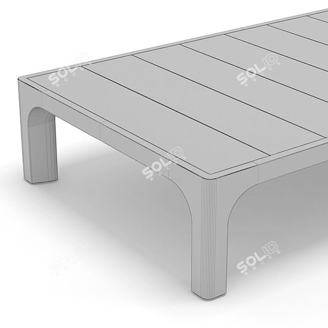 Modern Round Coffee Table 3D model image 2