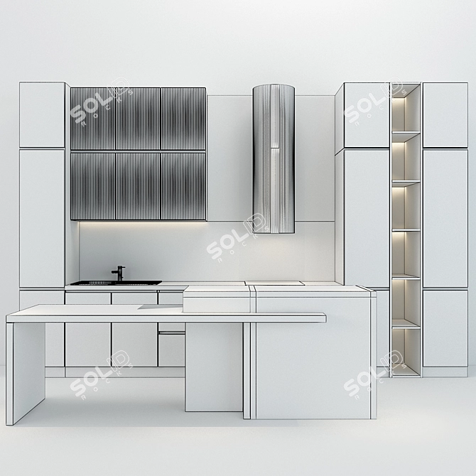 Multifunctional Kitchen Aid: Kitchen_039 3D model image 3