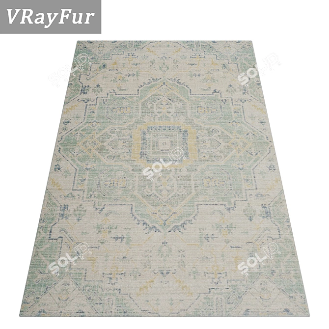 High-Quality Carpets Set 3D model image 2