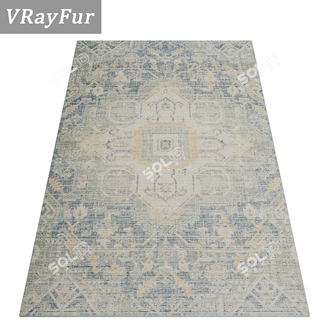 Versatile High-Quality Carpet Set 3D model image 4