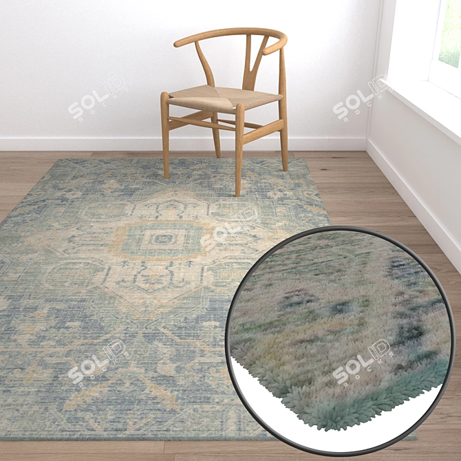 Versatile High-Quality Carpet Set 3D model image 2